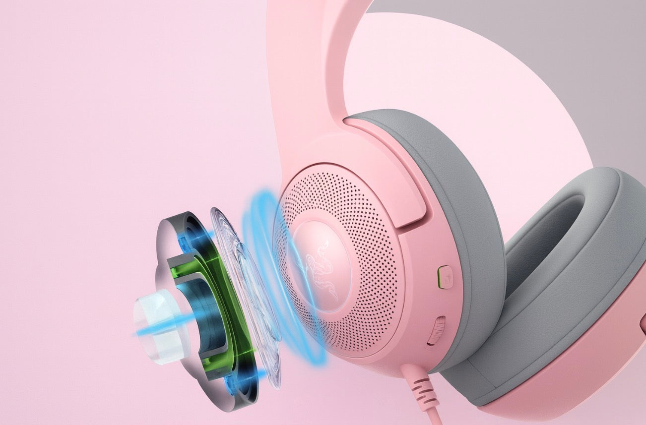 Razer Kraken Kitty V2 USB Wired RGB Gaming Headset - Quartz Pink