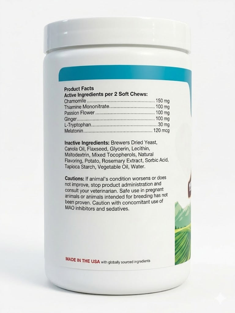 NaturVet Quiet Moments Calming Aid Soft Chews for Dogs - Melatonin Supplement (70 Count)